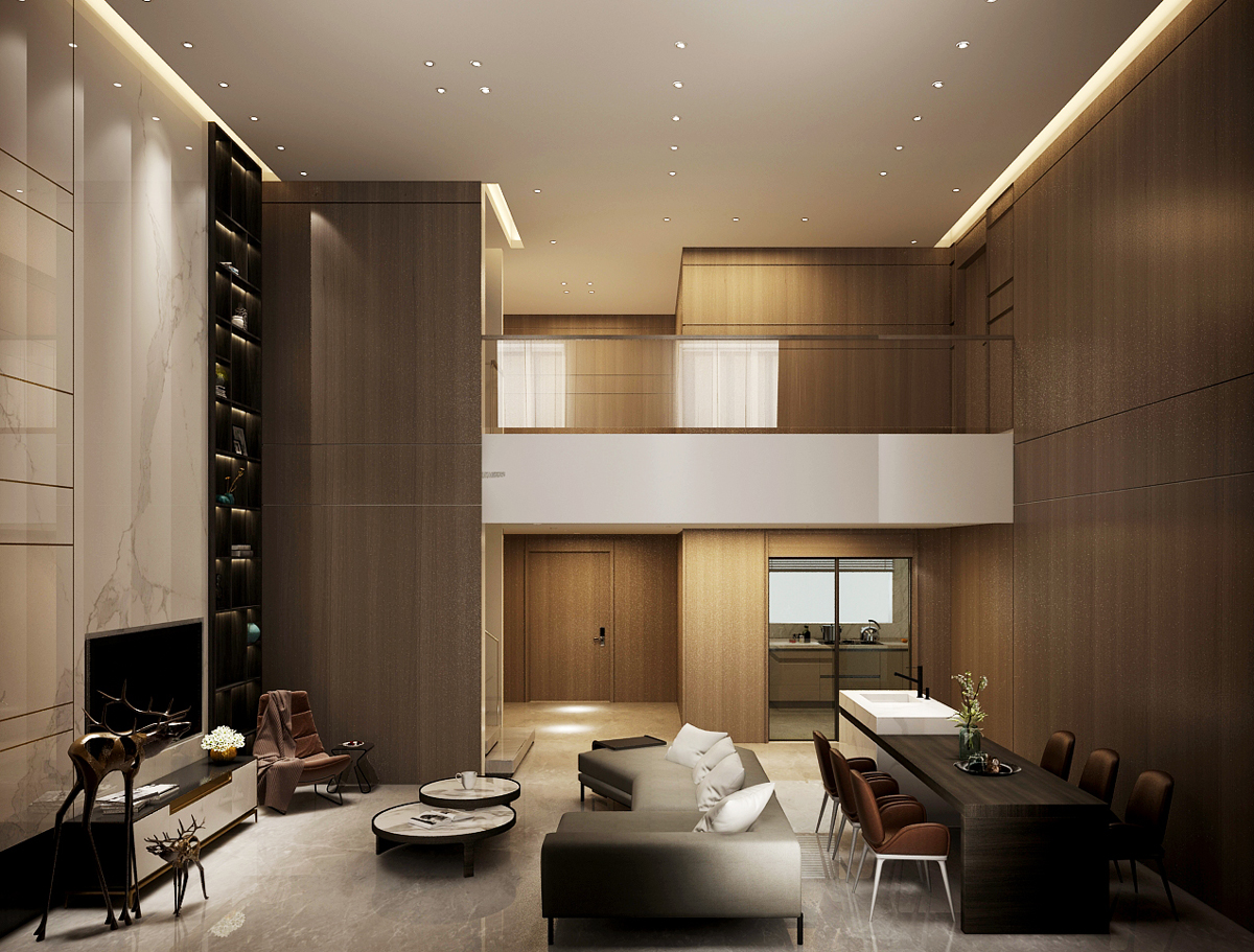 江南賦 217㎡ 現(xiàn)代輕奢裝修風格