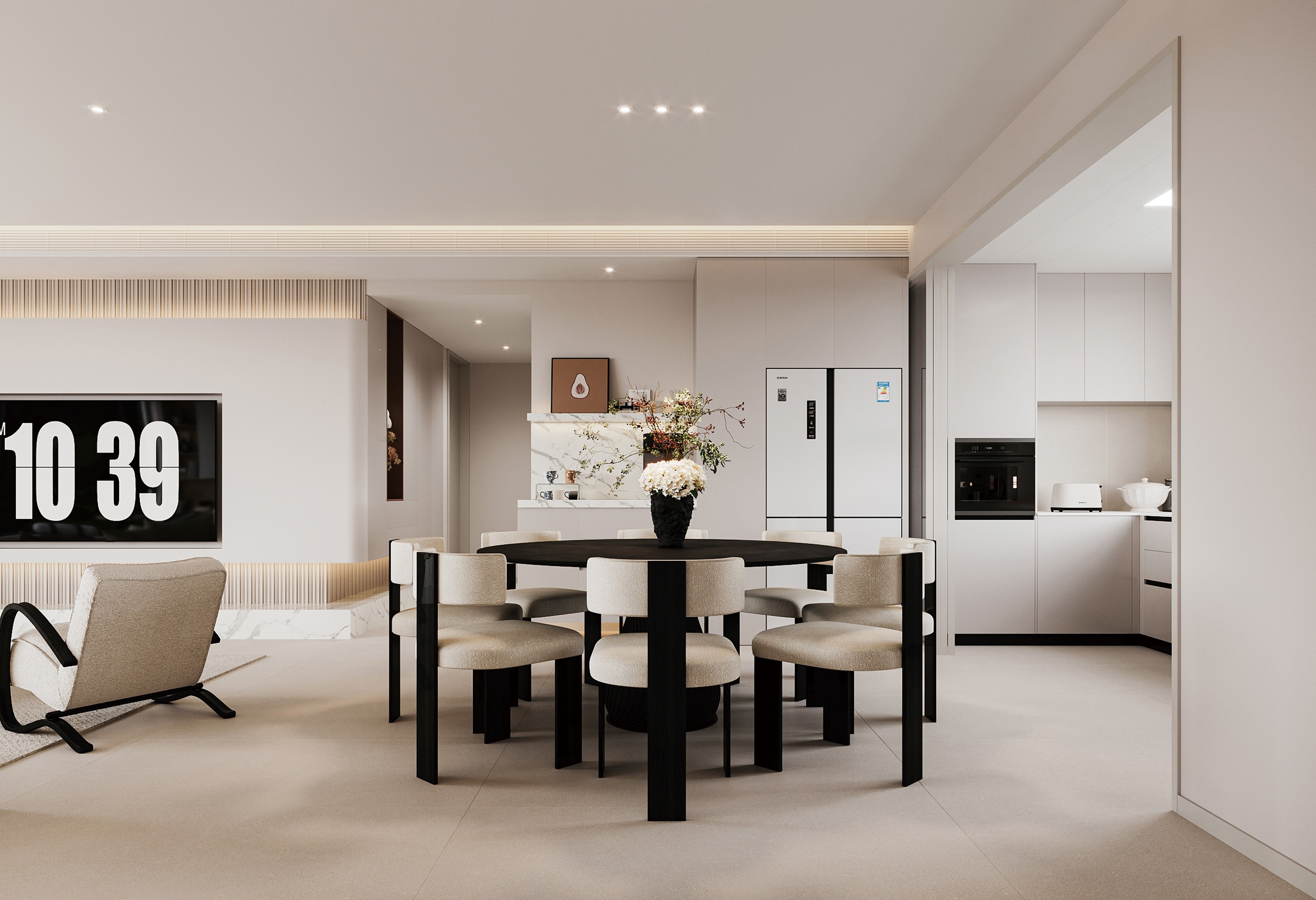 半島華府 | 143㎡詩(shī)意奶油風(fēng)，每一個(gè)細(xì)節(jié)都自帶溫柔暖意