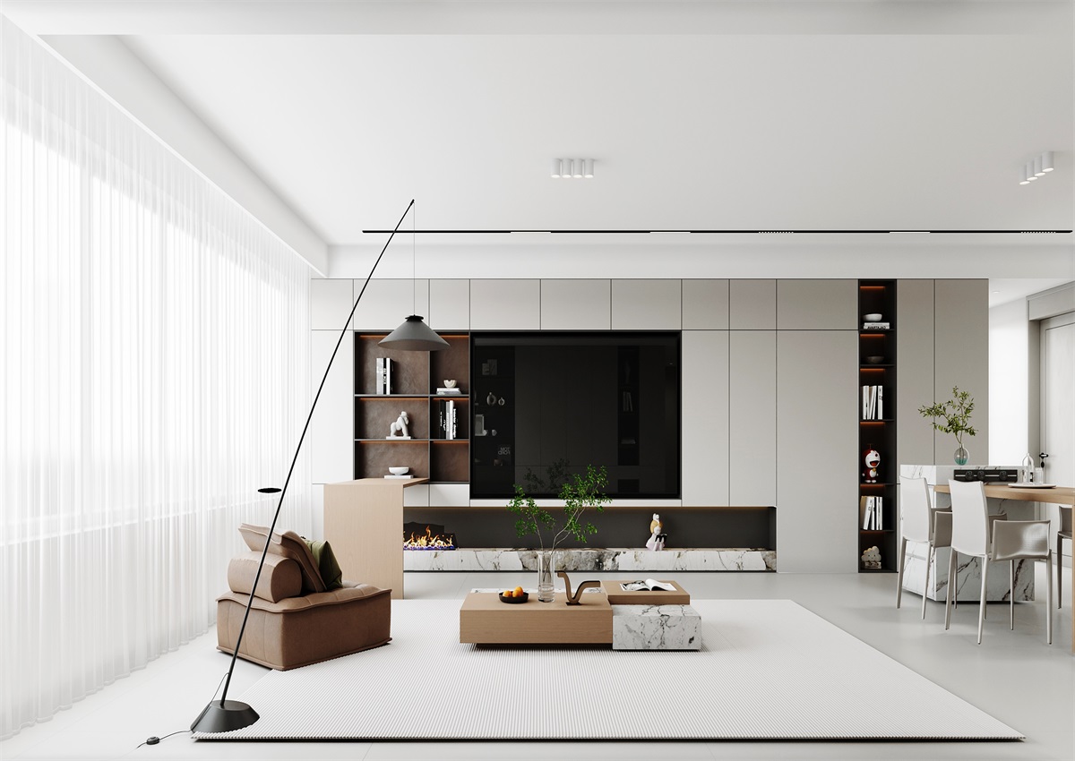 中海華樾143㎡ | 三口之家的極簡主義，審美+功能雙雙在線！