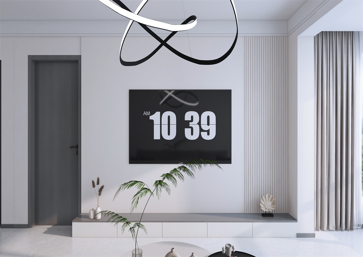 攬秀苑110㎡ | 小戶型裝修模板來(lái)了！現(xiàn)代簡(jiǎn)約風(fēng)+黑白灰百看不膩