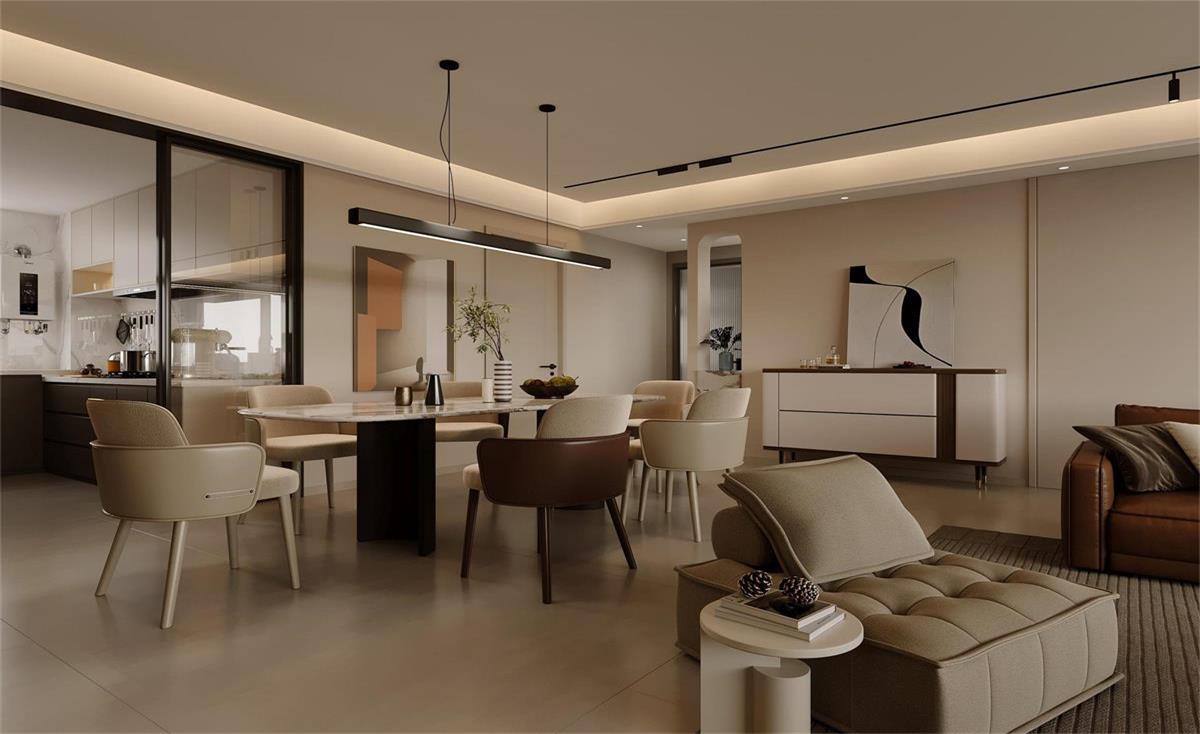 中海華樾 | 現(xiàn)在裝修都內(nèi)卷成這樣了？！從玄關(guān)就開始美哭的143㎡現(xiàn)代風