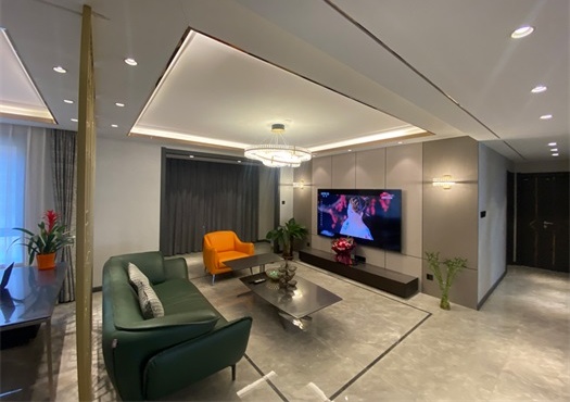 實(shí)景拍攝丨濱河壹號160平米輕奢風(fēng)格裝修實(shí)景圖