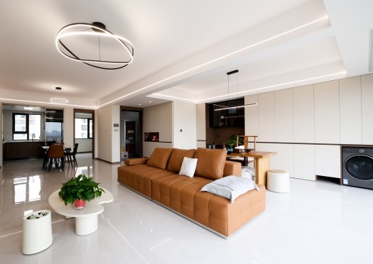 實(shí)景首發(fā) | 不做網(wǎng)紅造型！這套133㎡簡約風(fēng)的家，治愈往后余生~